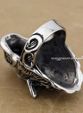 复古时尚霸气狼头男戒指朋克风潮