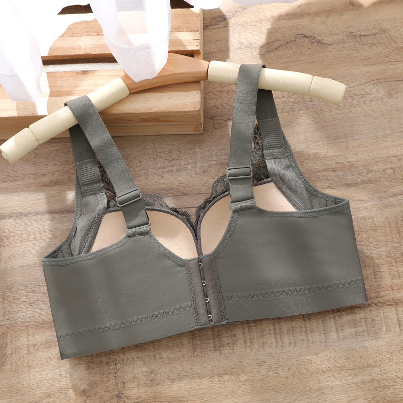 泰国乳胶无钢圈薄款聚拢收副乳文胸 思晴文胸