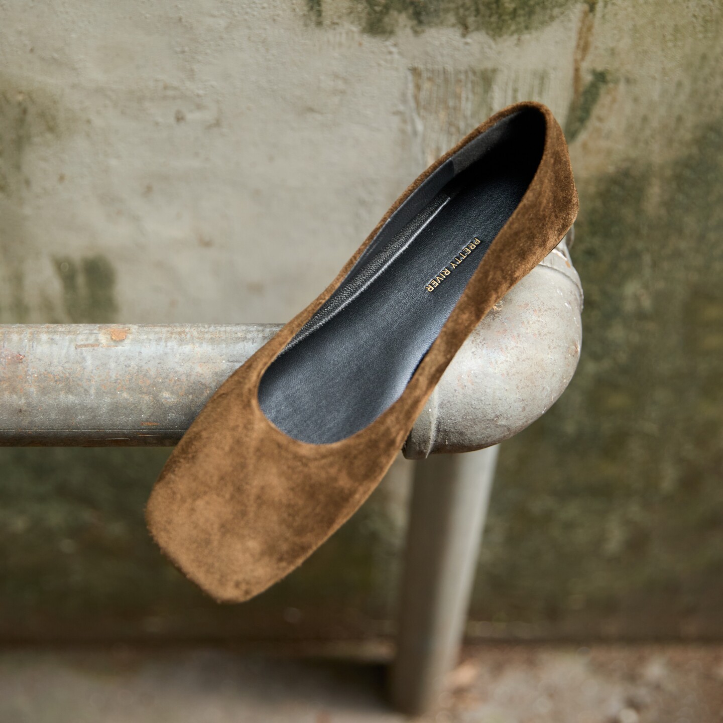 PrettyRiver反绒面玛丽珍芭蕾时尚单鞋女复古麂皮绿棕色平底鞋女,淘宝优惠券,粉丝福利购,淘宝优惠卷