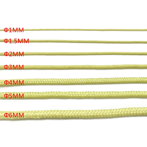 1414芳纶凯夫拉纤维1/2/3mm超强拉力耐磨耐高温超轻辅绳细绳 - 图1