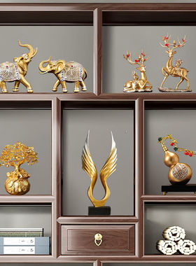 承瑞新中式办公室高端摆件高档轻奢家居书柜客厅书房酒柜装饰品工