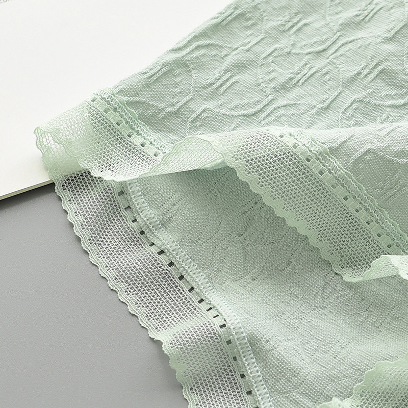 莫代尔女士平角裤无痕高腰收腹短裤 羽清云内裤