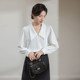 ເສື້ອຢືດອະເນກປະສົງ Slimming V-neck peak collar workplace ol suit