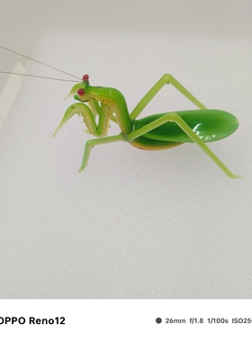 博山灯工琉璃螳螂摆件