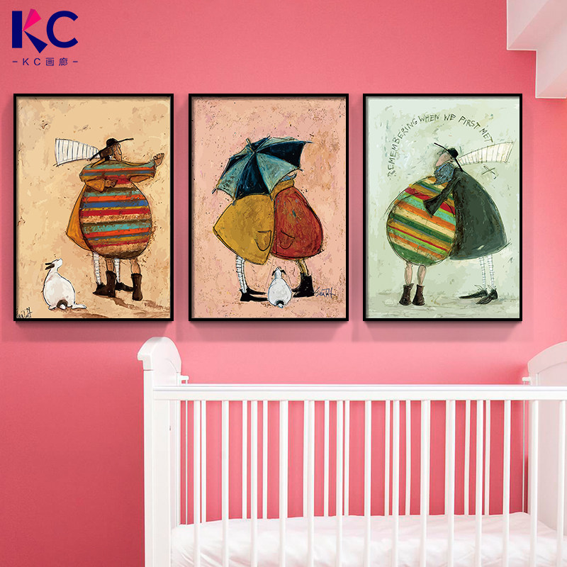 客厅装饰画北欧抽象艺术沙发背景墙壁画卧室床头男孩儿童房间挂画,淘宝优惠券,粉丝福利购,淘宝优惠卷