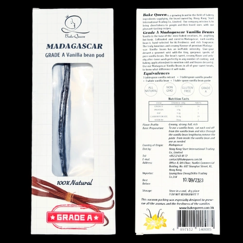 Каждая независимая упаковка европейский стандарт A -Уровень Мадагаска ванильный капсул
