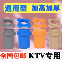 New KTV shockproof anti-fall thickened lengthened wireless microphone Universal protective sleeve microphone anti-slip ring tail sleeve silicone gel