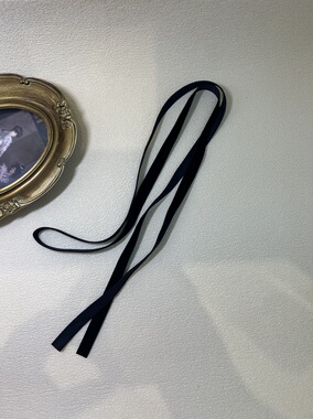 简单百搭 超长款蝴蝶结飘带 芭蕾舞风丝带绒带项圈项链