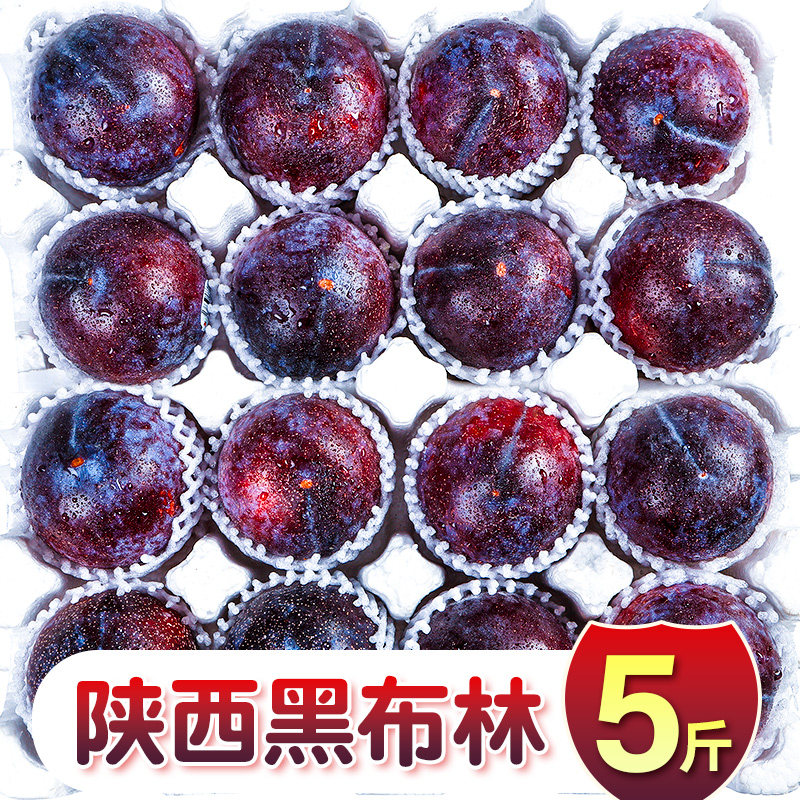 现摘黑布林李子5斤新鲜水果当季整箱包邮3孕妇酸脆李子黄肉黑布李