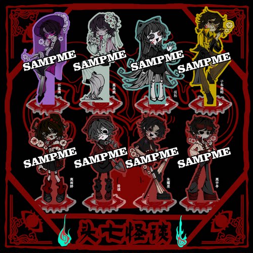【粗眉毛】头七怪谈花卉子车莫承威徽章吧唧拍立得同人原创周边-图2