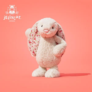 英国Jellycat花布邦尼兔毛绒玩具安抚小兔子玩偶公仔娃娃生日礼物