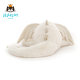 Jellycat snow dragon doll ມີປີກສີຂາວ