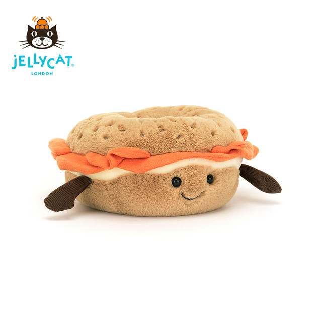 British Jellycat ມ່ວນ bagel plush toy ສະດວກສະບາຍ doll soft doll ງາມ doll ຂອງຂວັນວັນເກີດ