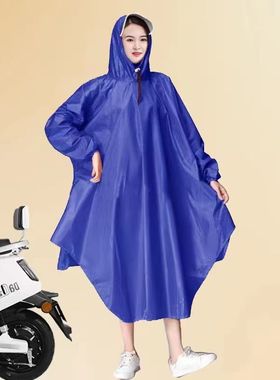 自行车雨披共享单车单人男女成人双帽檐雨衣加厚牛津布骑行雨衣