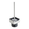 Wall-mounted 304 stainless steel toilet brush set, punch-free bathroom storage rack, bathroom toilet brush holder
