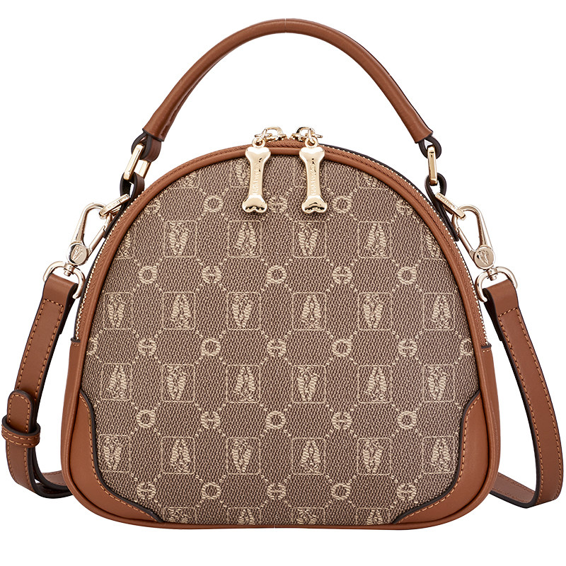 暇步士2023新款贝壳复古潮流手提包 暇步士摩天轮女士包袋