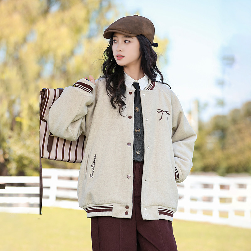 女童冬装棒球服外套2025新款夹棉大童加厚外套儿童秋冬夹克初中生,淘宝优惠券,粉丝福利购,淘宝优惠卷