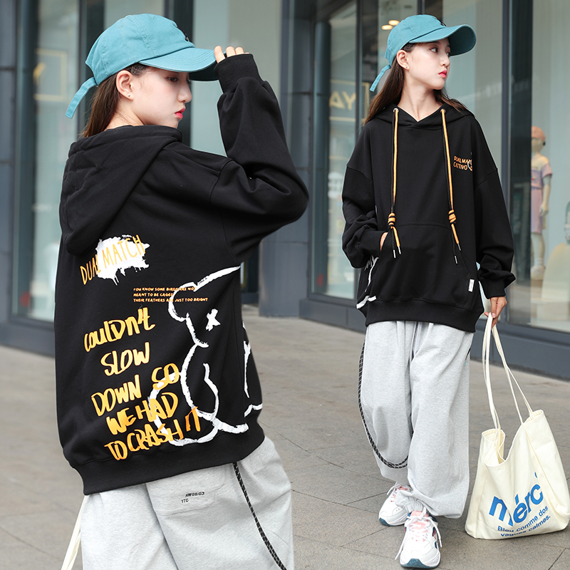 女童卫衣春秋2025秋装新款12岁儿童韩版上衣中大童宽松洋气帽衫15 - 图1