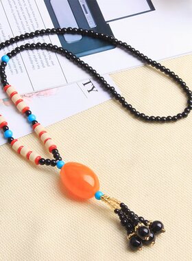 长款挂件百搭民族风复古衣服配饰