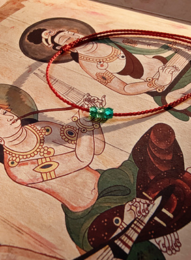 轻奢版 只此青绿 温柔如你 壁画色 独家原创碧玺平安上岸好运手环