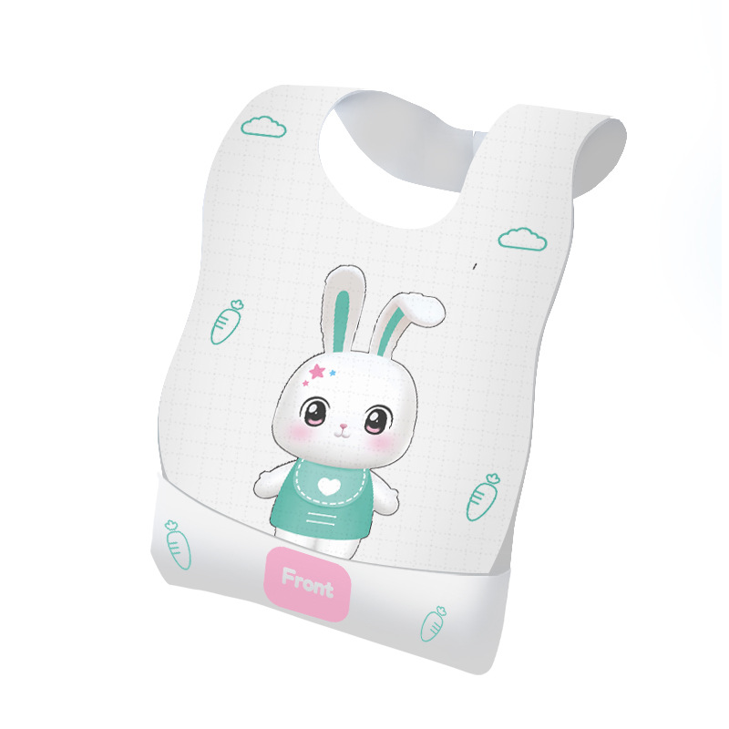 Baby disposable bibs are individually packaged, clean and hygienic