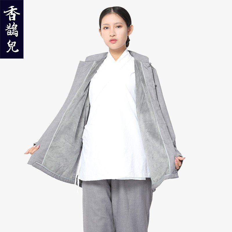 尚远香鹊儿冬季棉布加绒居士禅修服 香鹊儿民族服装/舞台装