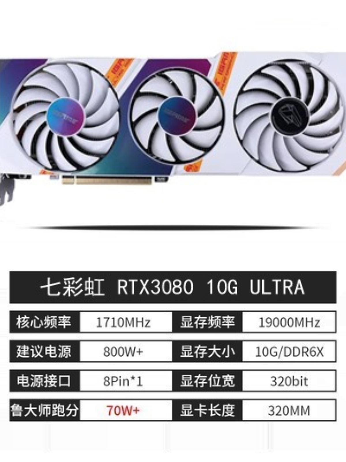 七彩虹 RTX3090 24G/RTX3070TI RTX3060 12G RTX3080TI游戏显卡-图2