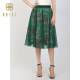 Baisi BCVOGA retro style mesh tutu skirt 2024 autumn new art abstract pleated skirt for women