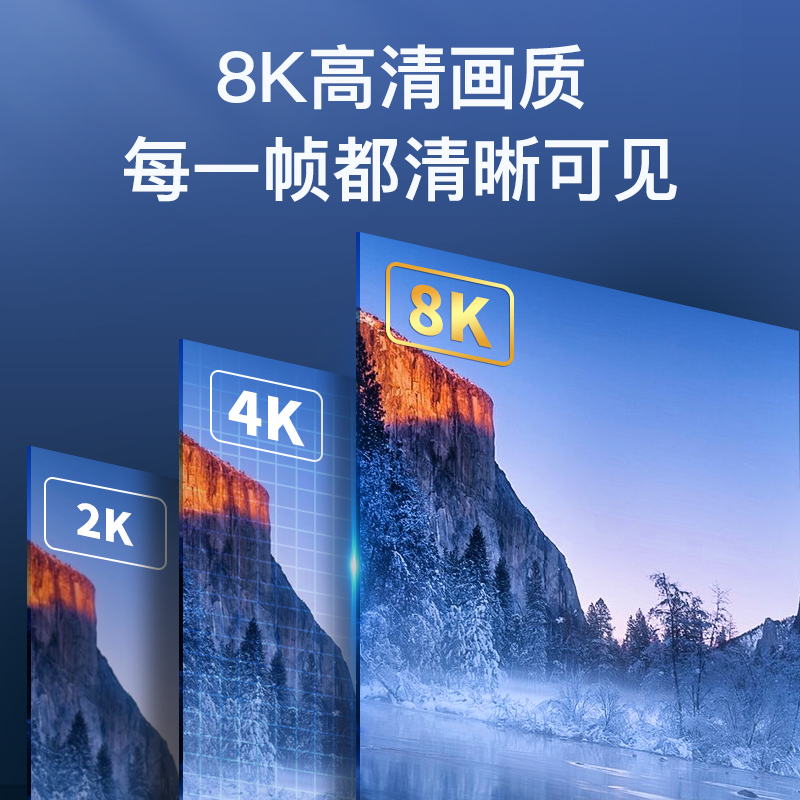 秋叶原hdmi高清线2.1连接8K电脑显示器电视机顶盒投影仪4K加长线 - 图3