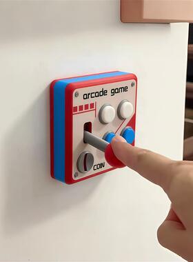复古街机开关面板创意开关辅助神器新家开关装饰摆件3d打印控制器