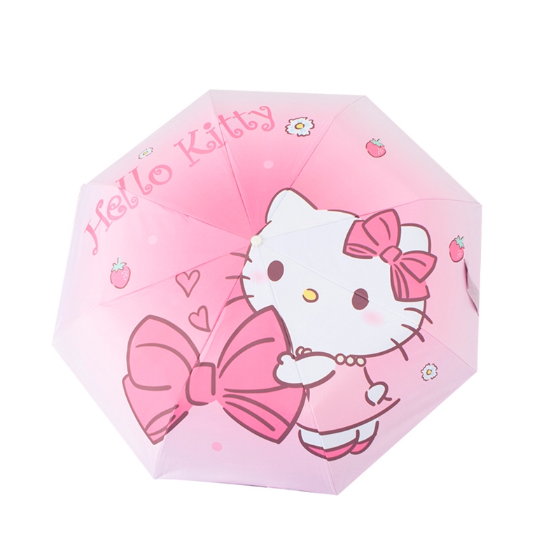 三丽鸥hellokitty雨伞晴雨两用女高级感2023新款防晒凯蒂猫渐变伞