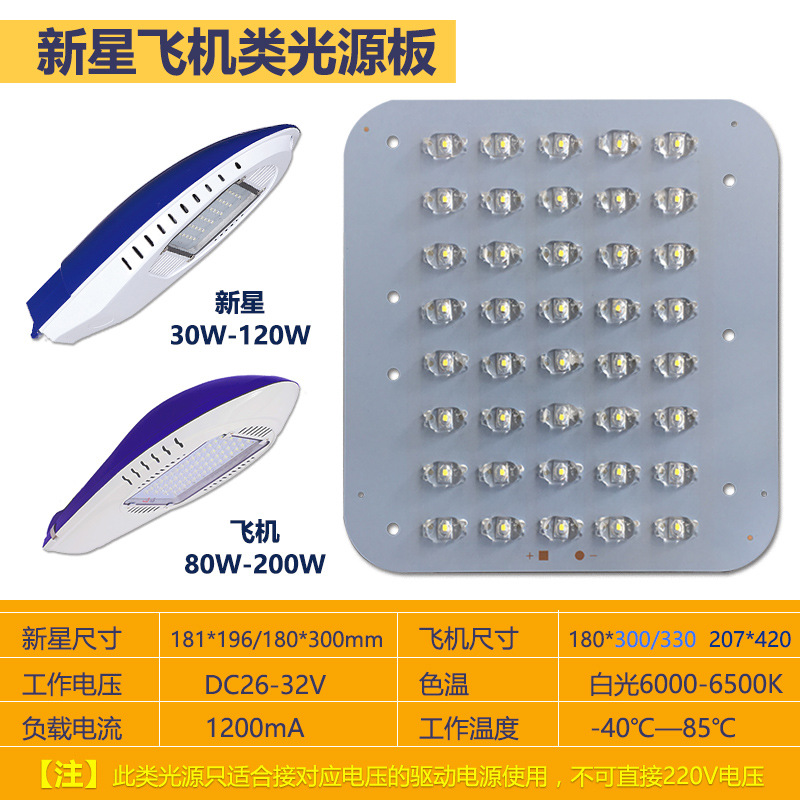 led路灯光源板路灯头维修配件小金豆灯芯新星火炬灯板灯片维修板 - 图2