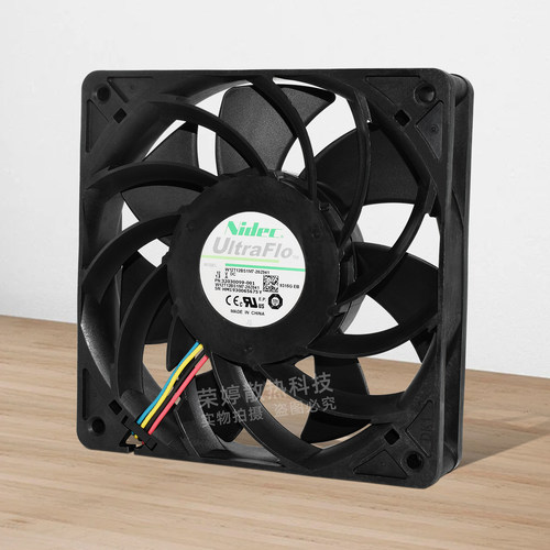 Nidec W12T12BS1M7-20Z041暴力12025 12V 1.8A双滚珠PWM散热风扇 - 图0