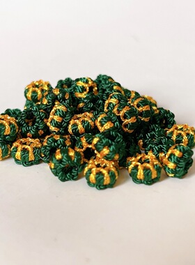 精工无痕灯笼结一包50个穿孔径3mm灯笼圈隔珠伸缩线圈隔片DIY手绳