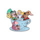 Alice in Wonderland ປ້າຍໂລຫະໃສ່ອຸປະກອນຂ້າງຄຽງ