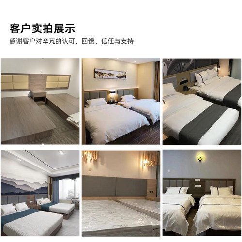 酒店家具标间全套民宿旅馆全季客房公寓定制专用双床五星级宾馆床 - 图2