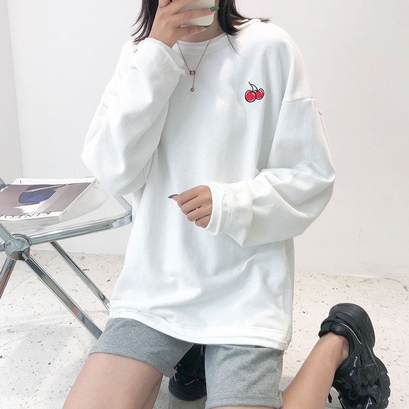 【茶茶家】2020秋季新款樱桃印花卫衣 栀恋卫衣/绒衫