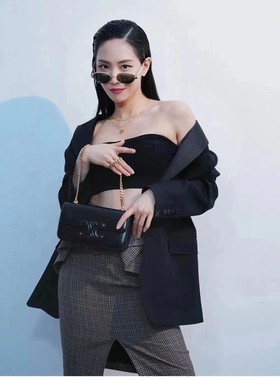 凯旋门墨镜CL4S235U小红书网红Lisa同款椭圆形法式复古风太阳眼镜