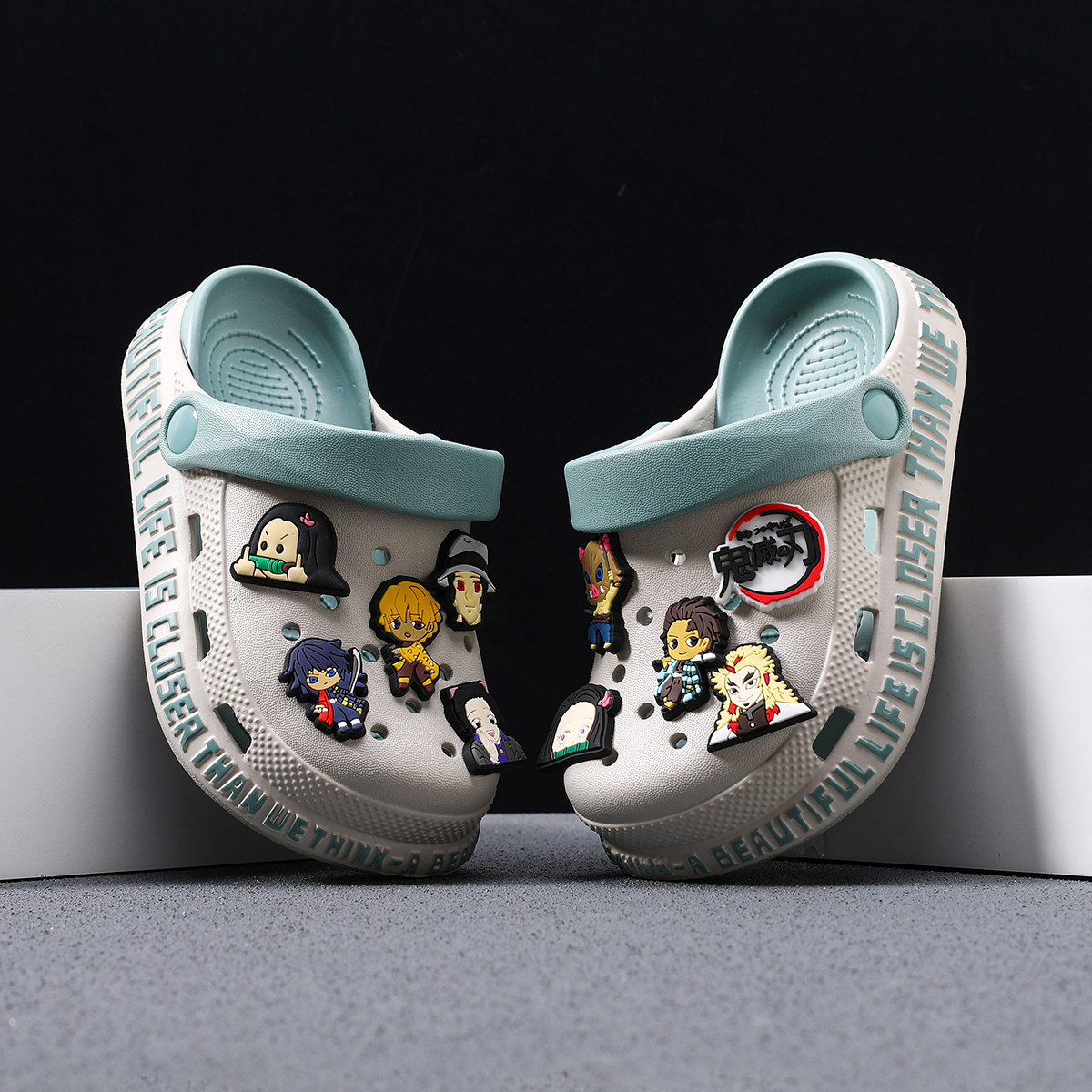 男童洞洞鞋儿童拖鞋夏季新款鬼灭男孩凉鞋宝宝大童防滑软底凉拖鞋,淘宝优惠券,粉丝福利购,淘宝优惠卷