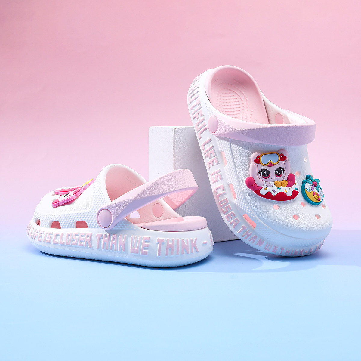 儿童拖鞋女童洞洞鞋宝宝女孩凉鞋女宝2025夏季新款沙滩鞋大童防滑,淘宝优惠券,粉丝福利购,淘宝优惠卷