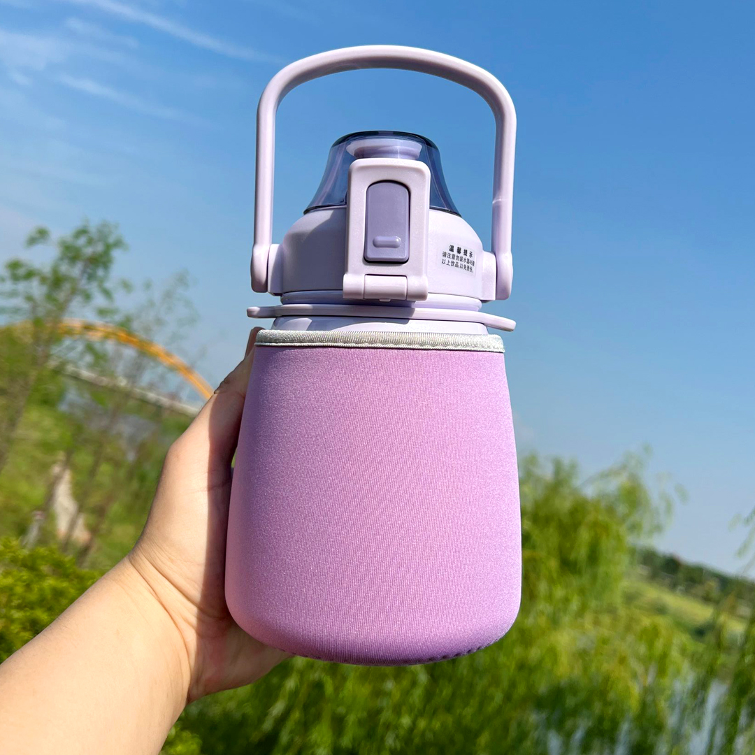 纯色保温杯杯套通用保护套防摔大肚杯套800-900ML左右大肚杯可用 - 图1