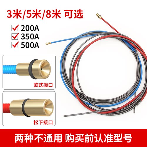 气保焊枪配件二保焊枪送丝软管 松下型欧式送丝软管 - 图2