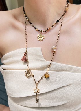 Meililove莓拉逐光密钥编绳项链