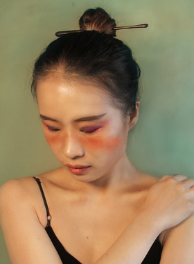 原创高级感仙现代极简手工木簪子