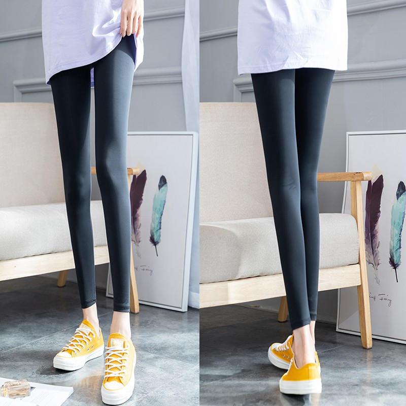 薄款夏外穿弹力丝滑高腰紧身打底裤 惠慕打底裤