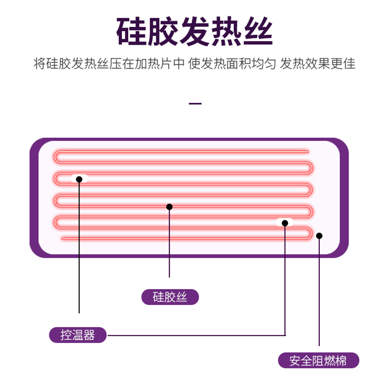 南极人盐袋热敷包海盐粗盐电加热家用腰部肩颈膝盖全身艾草电热袋 - 图2