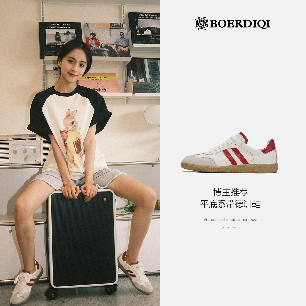 【博主推荐】经典真皮德训鞋女2025新款秋百搭单鞋系带显瘦通勤鞋 - 图2