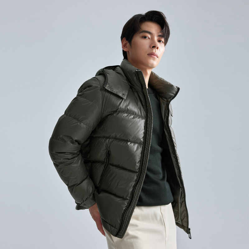 【30D耀石】利郎青年商务保暖羽绒服男2024冬季通勤时尚休闲外套