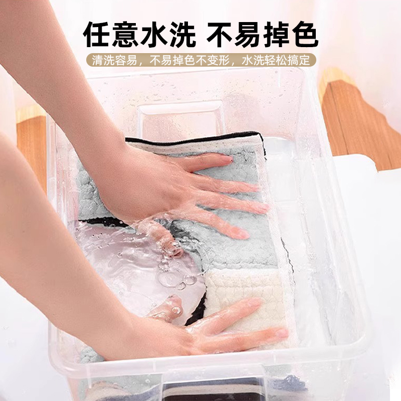 马桶垫加厚冬季家用可爱四季通用加绒提手拉链款坐便套马桶坐垫圈 - 图3