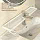 Vertical faucet storage rack wash basin storage rack